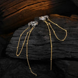 925 Silver Plated Clip Earrings Skin Texture No Ear Hole