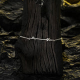 Vintage Platinum Plated Silver Bracelet - Knotted Fine Jewelry