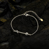 Vintage Platinum Plated Silver Bracelet - Knotted Fine Jewelry