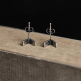 S925 Sterling Silver Minimalist Arrow Stud Earrings