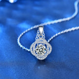 S925 Sterling Silver Moissanite Necklace Collarbone Necklace for Women