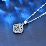 S925 Sterling Silver Moissanite Necklace Collarbone Necklace for Women
