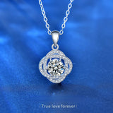 S925 Sterling Silver Moissanite Necklace Collarbone Necklace for Women