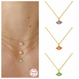S925 Sterling Silver Multilayer Pendant Necklace Women