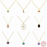 S925 Sterling Silver Multilayer Pendant Necklace Women