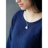 S925 Sterling Silver Chalcedony Money Bag Pendant