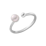 925 Silver Bead Ring for Women's Ins Style Opening Ring