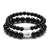 S925 Sterling Silver Agate Amethyst Bracelet Healing Energy DIY Jewelry