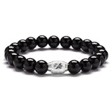 S925 Sterling Silver Agate Amethyst Bracelet Healing Energy DIY Jewelry