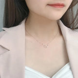 S925 Sterling Silver Moon Necklace for Women