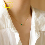 Emerald Sugar Pendant Clavicle Chain Bracelet
