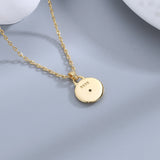 S925 Silver Necklace Green Zircon Pendant for Women