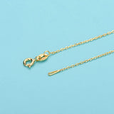 S925 Sterling Silver Necklace Eyelet Pearl Semi-finished Chains