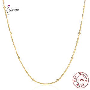 S925 Sterling Silver Necklace Bead Collar Chain Hot Selling Jewelry