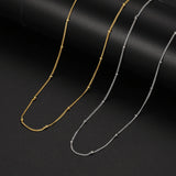 S925 Silver Bead Collar Chain Brief Style Jewelry for Women