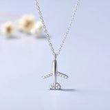 925 Silver Necklace Zircon Pendants Neck Chain Accessory