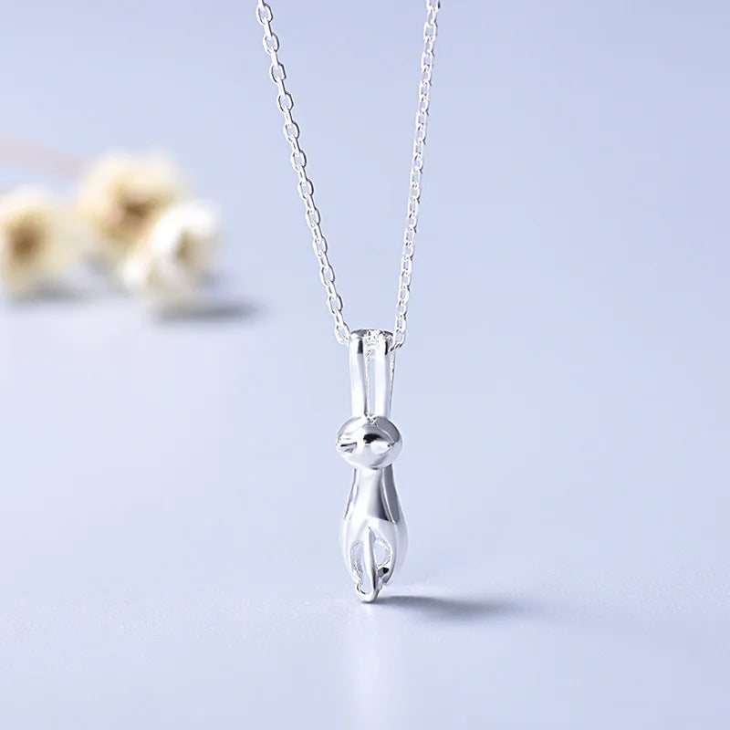 925 Silver Necklace Zircon Pendants Neck Chain Accessory