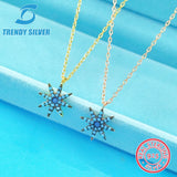 S925 Silver Necklace Girls Collarbone Chain