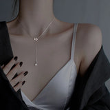 925 Silver Star Necklace Women