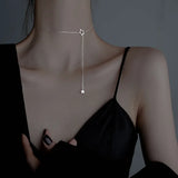 925 Silver Star Necklace Women