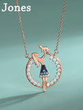 Sterling Silver Mum Baby Pendant Necklace