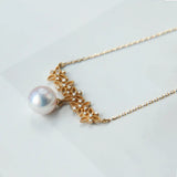 S925 Silver Necklace Japan Pearl Pendant Women