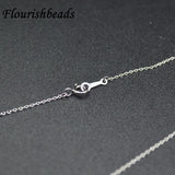 S925 Silver Necklace English Letters Pearl Collarbone Chain Couple Gift