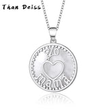 S925 Heart-Shaped Love Mama Necklace Natural Shell MOM Gift