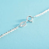 S925 Silver Sparkling Clavicle Chain Choker for Women Wedding