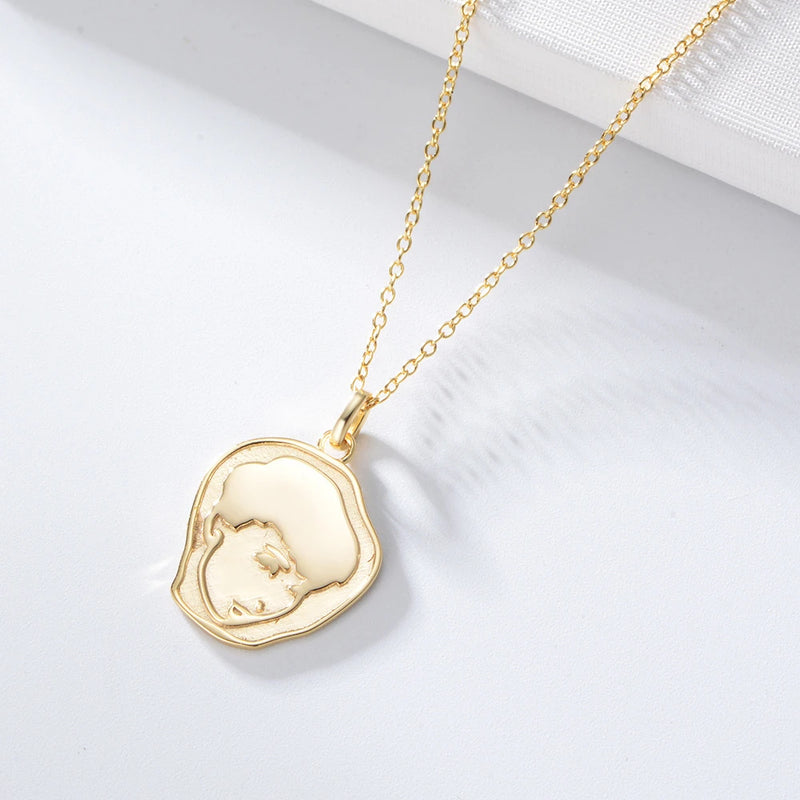 S925 Sterling Silver Hepburn Pendant Necklace Vintage Statement Collar Gift