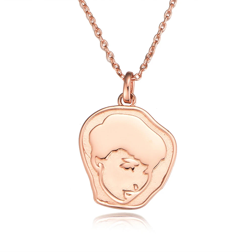 S925 Sterling Silver Hepburn Pendant Necklace Vintage Statement Collar Gift