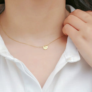 S925 Sterling Silver Necklace Coin Good Luck Pendant Necklace