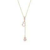 S925 Sterling Silver Gourd Pendant Necklace for Women