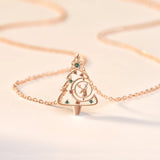 S925 Elk Clavicle Chain Zircon Necklace Gift