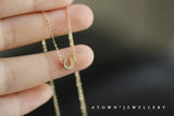925 Silver Mini U-shaped Horseshoe Collar Chain Necklace