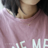 925 Silver Mini U-shaped Horseshoe Collar Chain Necklace