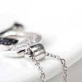S925 Silver Double Dolphin Pendant Necklace for Women