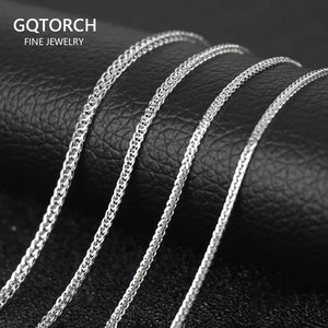 S925 Silver Necklace Men Women Couple Jewelry