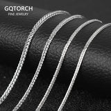 S925 Silver Necklace Men Women Couple Jewelry
