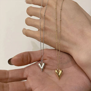 Heart-shaped Geometry Pendant Necklace