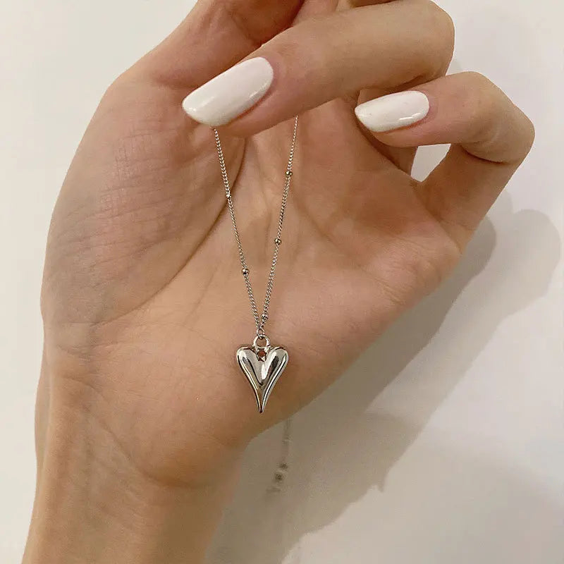 Heart-shaped Geometry Pendant Necklace