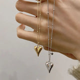 Heart-shaped Geometry Pendant Necklace