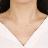 S925 Silver Necklace for Women Collarbone Chain Lady Jewelry