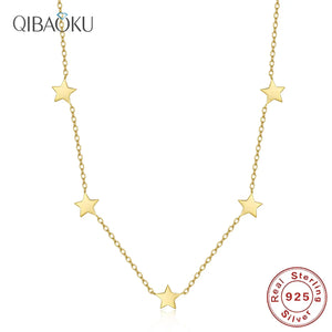 S925 Silver Necklace for Women Collarbone Chain Lady Jewelry