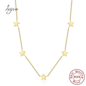 925 Silver Necklace for Women Collarbone Chain Lady Jewelry