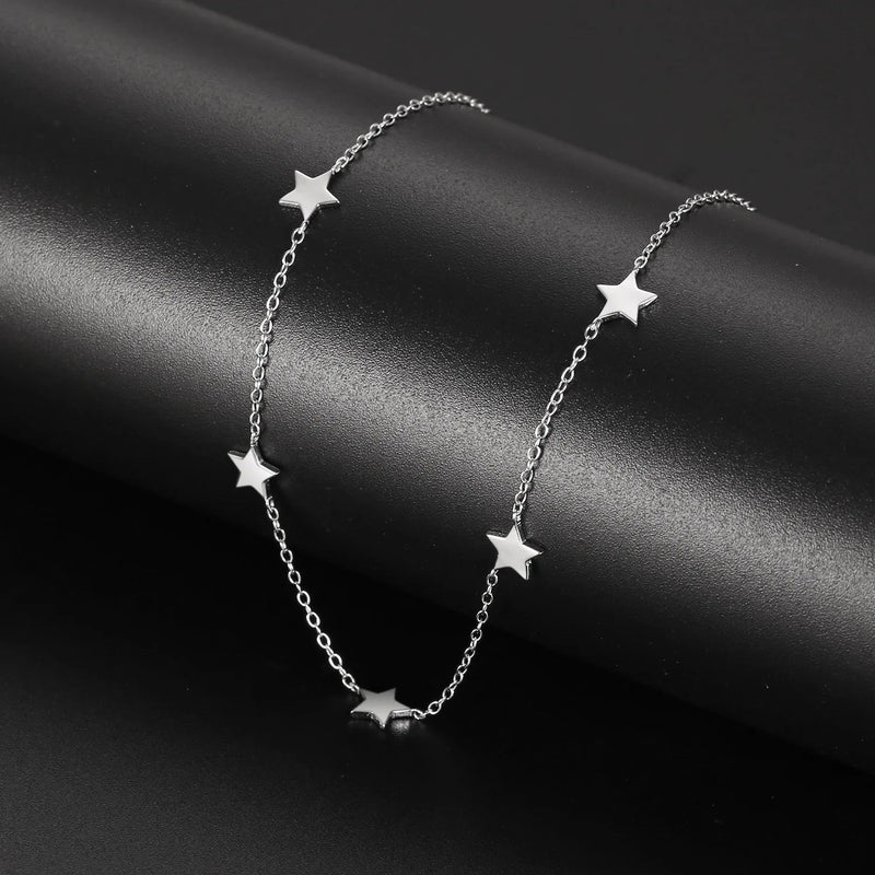 S925 Silver Necklace for Women Collarbone Chain Lady Jewelry
