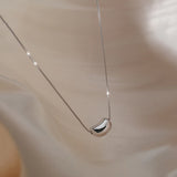 925 Silver Necklace Women Geometric Clavicle Chain Jewelry