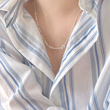 S925 Cross Necklace Retro Clavicle Chain Jewelry