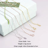 S925 Sterling Silver Necklace Snake Chain Women Jewelry