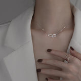 S925 Square Light Necklace for Women